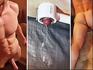 Huge Orgasm on the Milking Table! Man's MOANS! I'm out of sperm! orgasm gay huge